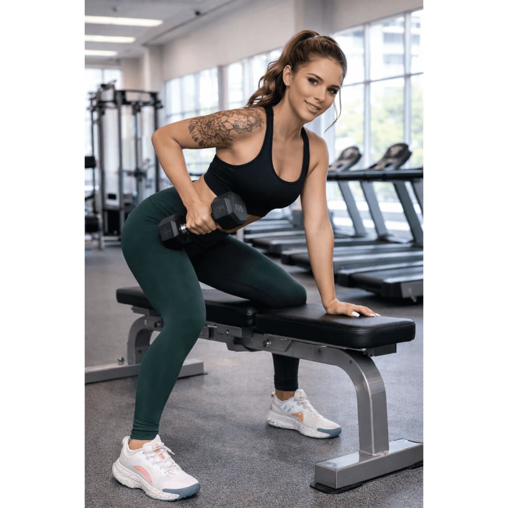 Calça legging Verde Musgo zero transparência modeladora academia empina o bumbum afina cintura