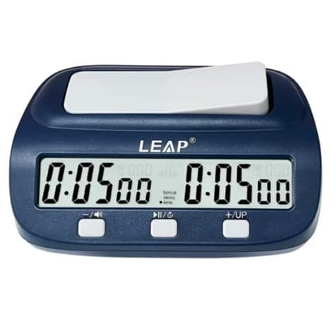 Relógio Xadrez Digital Leap Com Bônus De Temporizador Azul