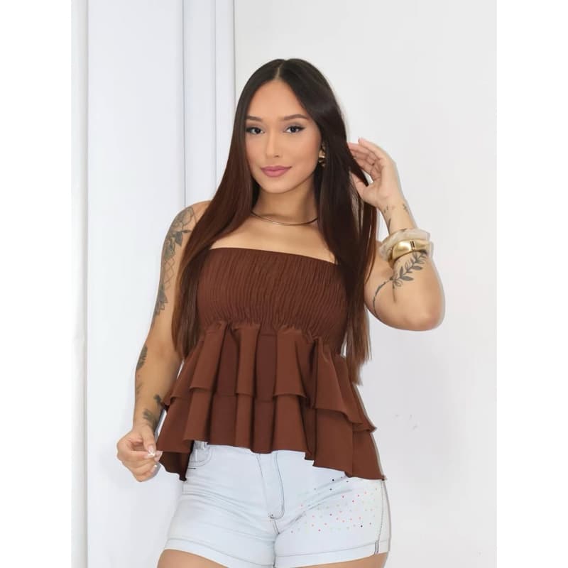 Blusa Tomara que Caia Soltinha com Babado | Conforto e Estilo