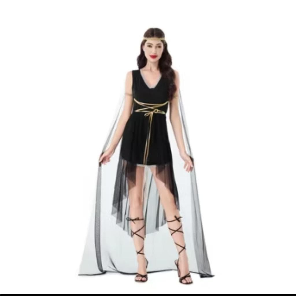 Deusa grega Medieval traje de Halloween vestido cleópatra Athena traje de desempenho romano