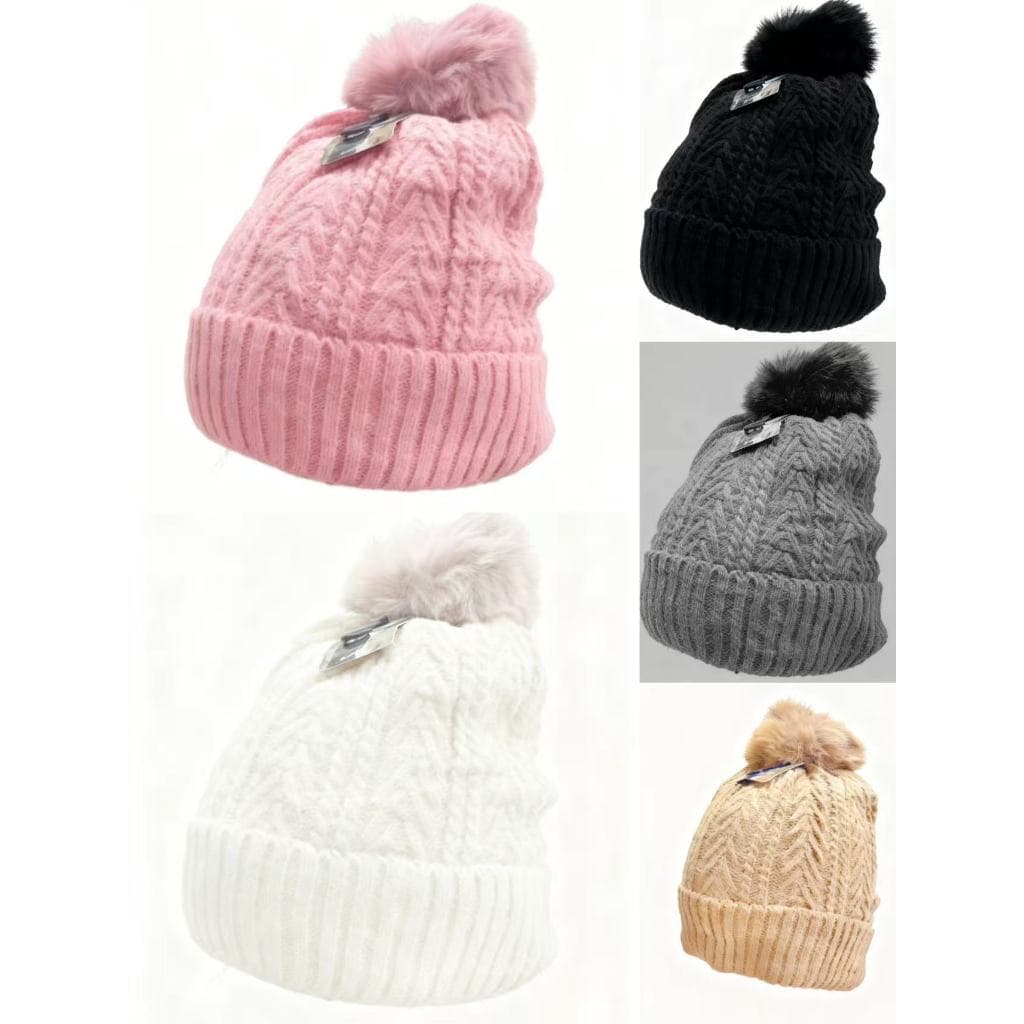 Gorro de lã premium forrado com fleece para outono/inverno, ideal para aquecer as orelhas.