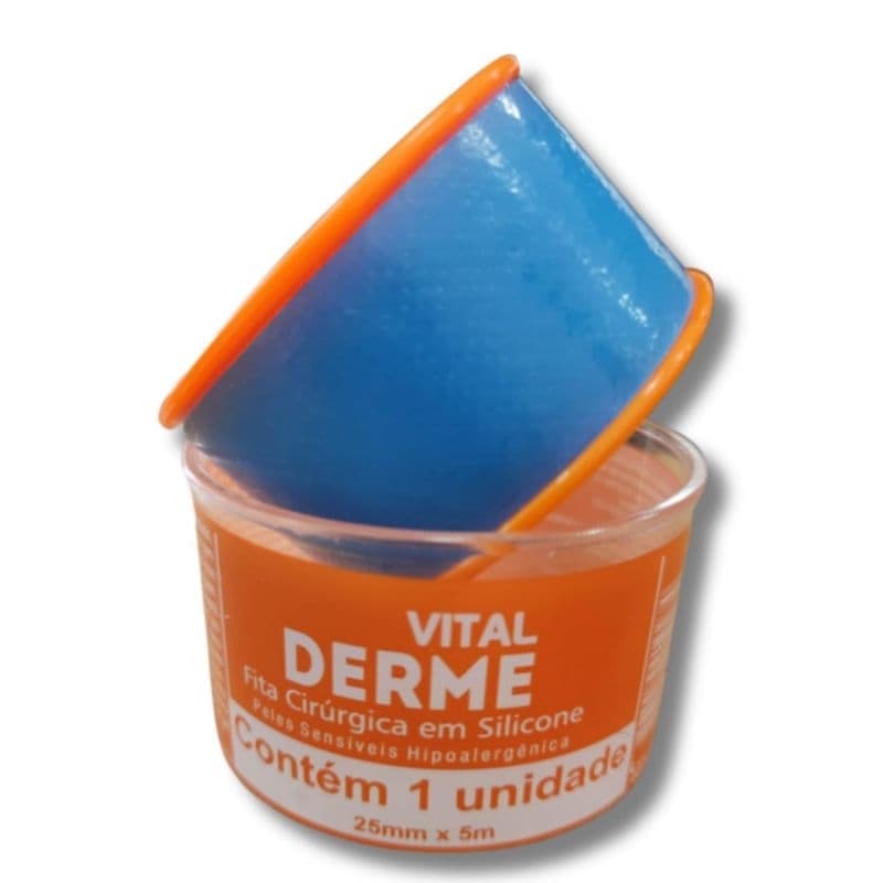 Fita Cirúrgica De Silicone 2,5cm X 5 Metros - Vital Derme