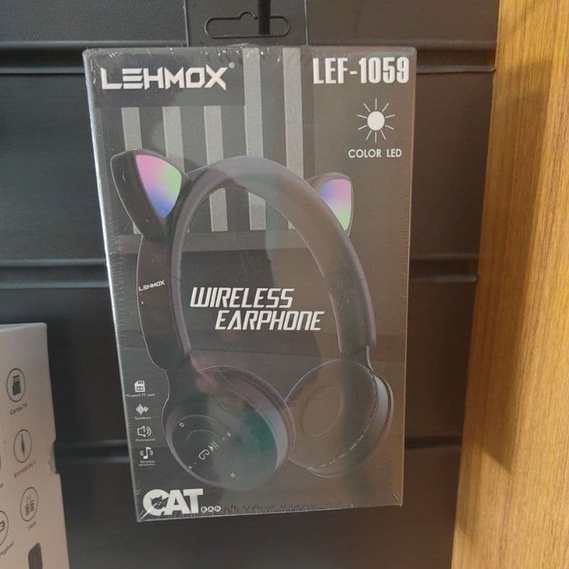 Fone De Ouvido Gatinho Sem Fio Bluetooth Com Orelhas De Gato