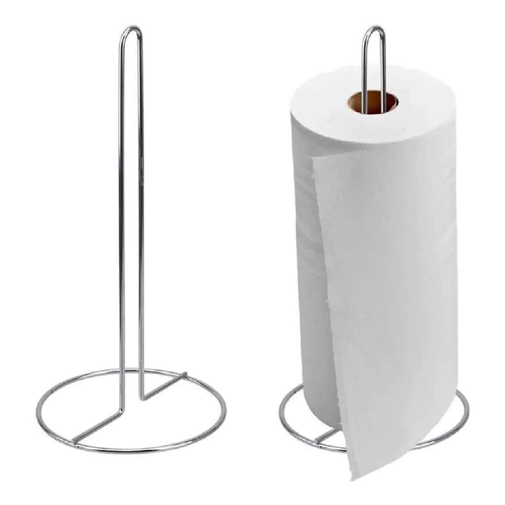 SUPORTE PORTA PAPEL TOALHA VERTICAL DE MESA METAL