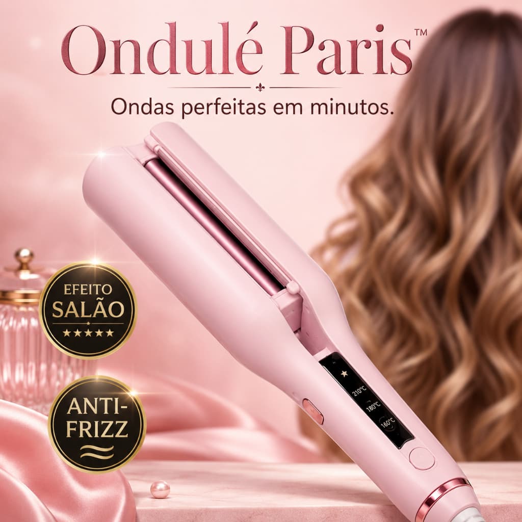 Modelador Chapinha Prancha Ondas Cachos Cabelos Wavy Bivolt