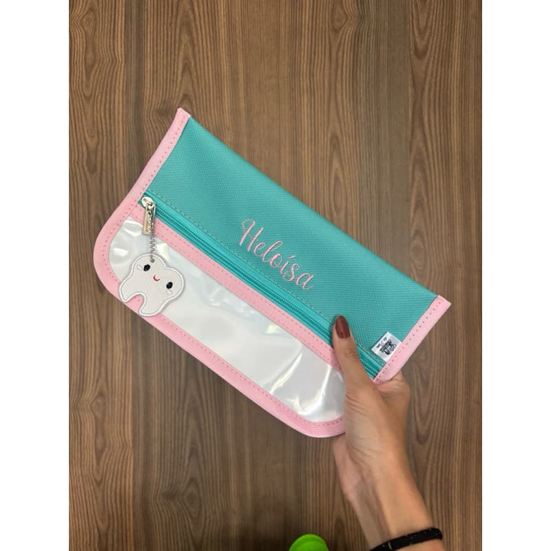 Necessaire porta escova dentes personalizada - escolar, organizador , kit higiene