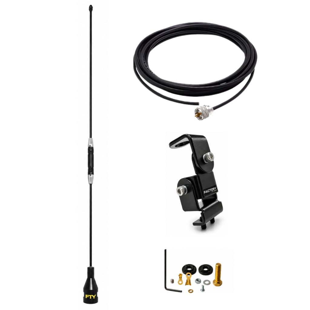 Antena Px Carro Capô Suporte Porta Malas Kit Rádio com Cabo
