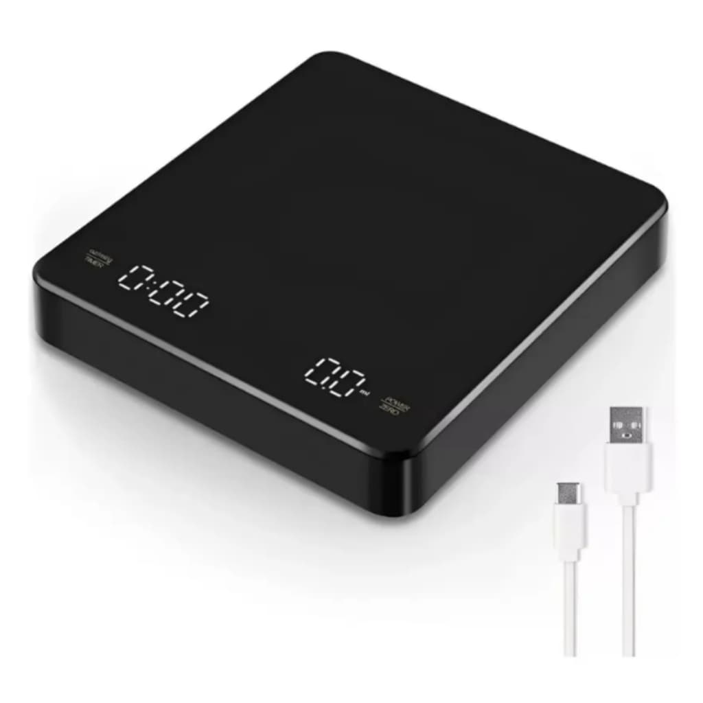 Balan莽a Digital Barista Caf茅 Cronometro Bateria Usb 3kg/0.1g