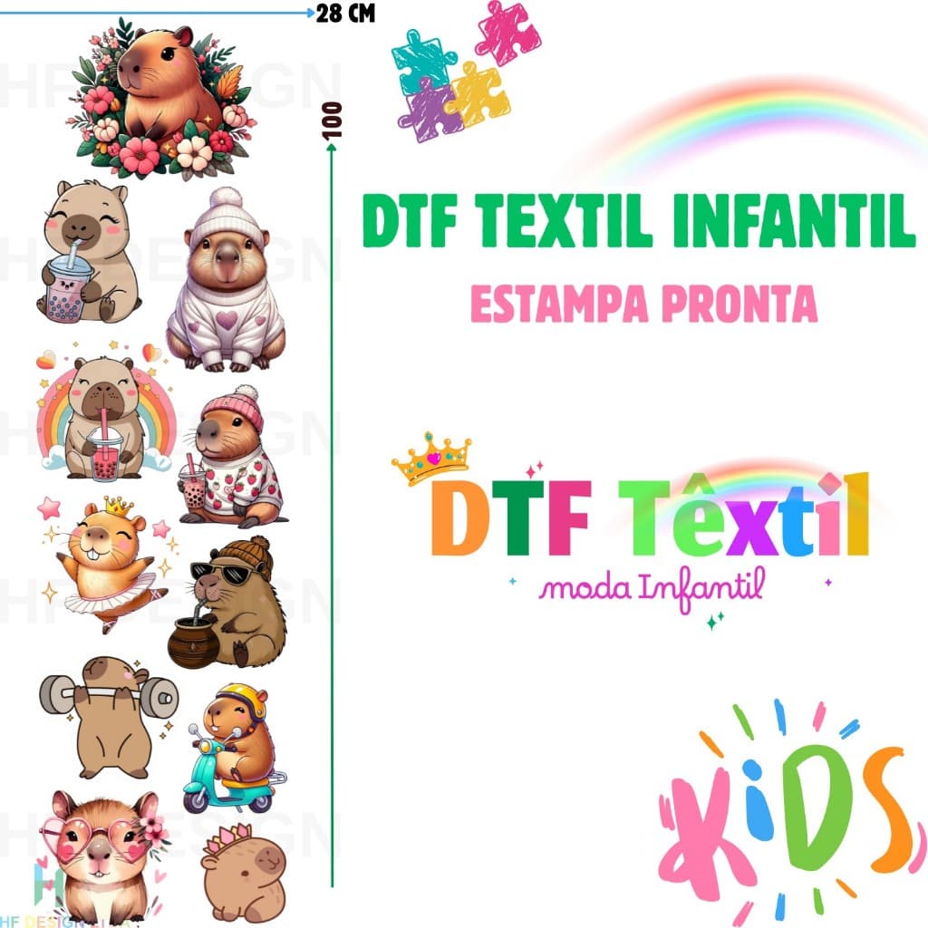 DTF Textil Aplique Termocolante Infantil Para Tecidos Estampa Pronta Ref620 Envio 24hs