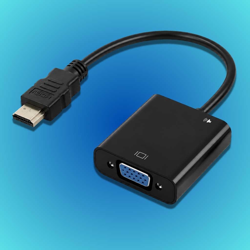 Adaptador HDMI para VGA Conversor HDMI P/ VGA Full HD Notebook PC MAC monitor