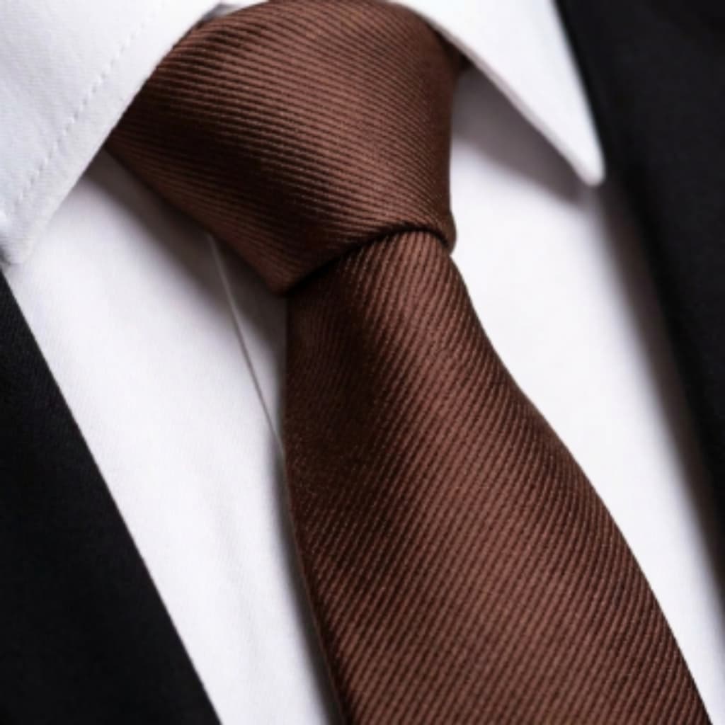 HISDERN Gravatas MASCULINA Gravata Social Slim Marrom Padrinhos Noivos Casamento Congressos Eventos