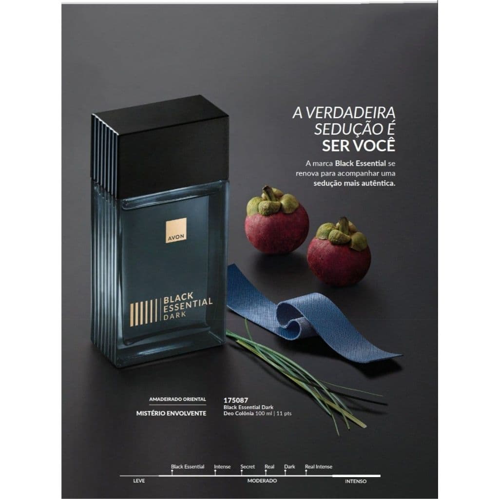 Black Essential Dark Deo Colônia Masculino 100ml - Avon