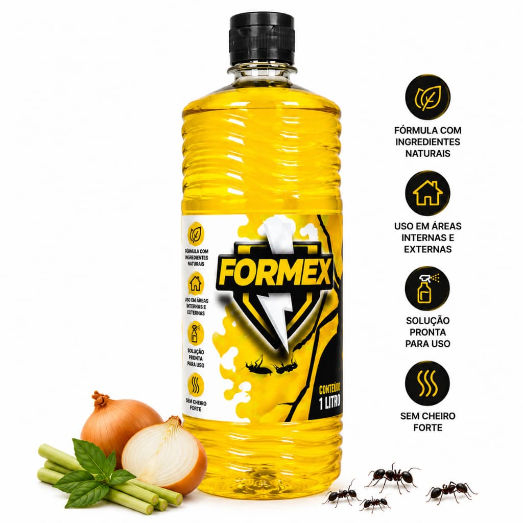Formex Original 1 Litro Spray Contra Formigas Baratas e Mosquitos