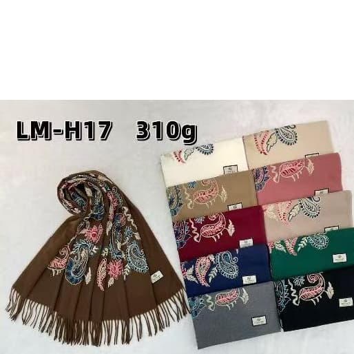 Cachecol Echarpe Pashmina Cashmere  Floral Paisley Luxo Inverno LM-H17