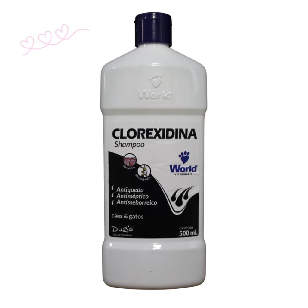 Shampoo Sabonete Clorexidina Dug’s World – Higiene, Pele Saudável e Controle da Coceira