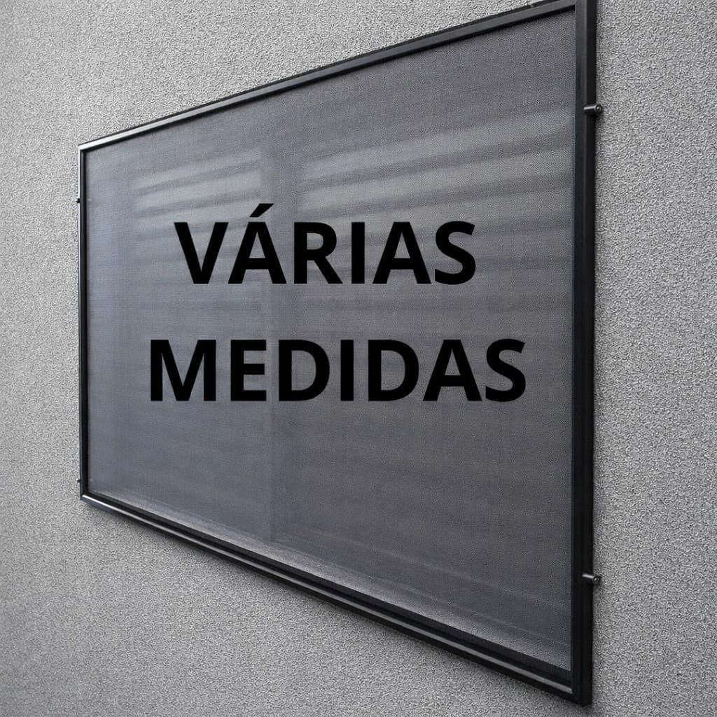 Kit Tela Mosquiteiro perfil de Alumínio Preto (várias medidas)