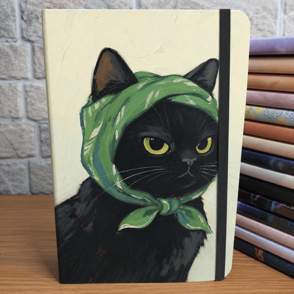 Caderno Moleskine Gato – Capa Dura Criativo 160 Páginas Anotações Bullet Journal - 21x14