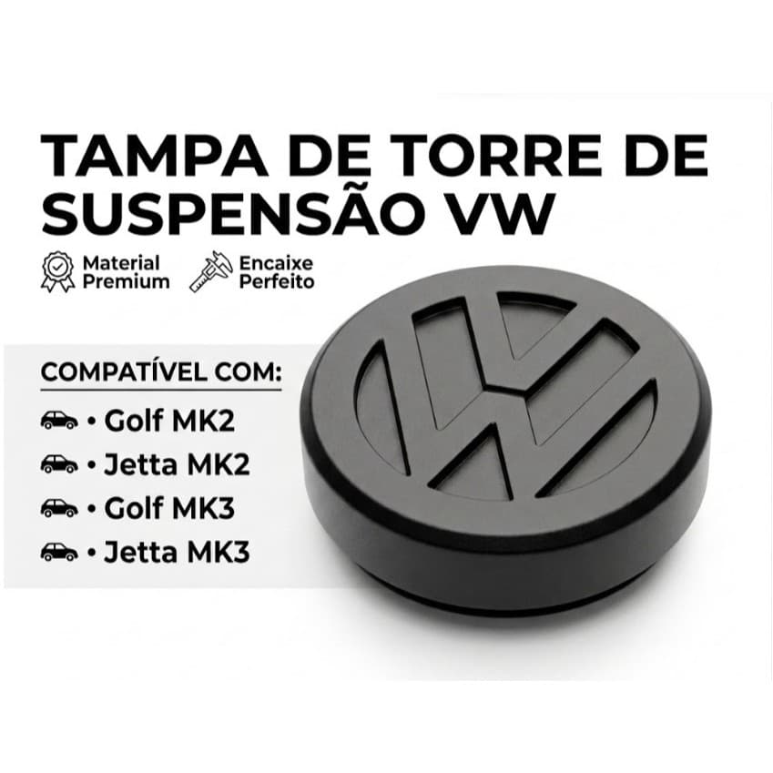 Tampa Da Torre De Suspensão Dianteira VW Golf/Jetta - MK2 ou MK3