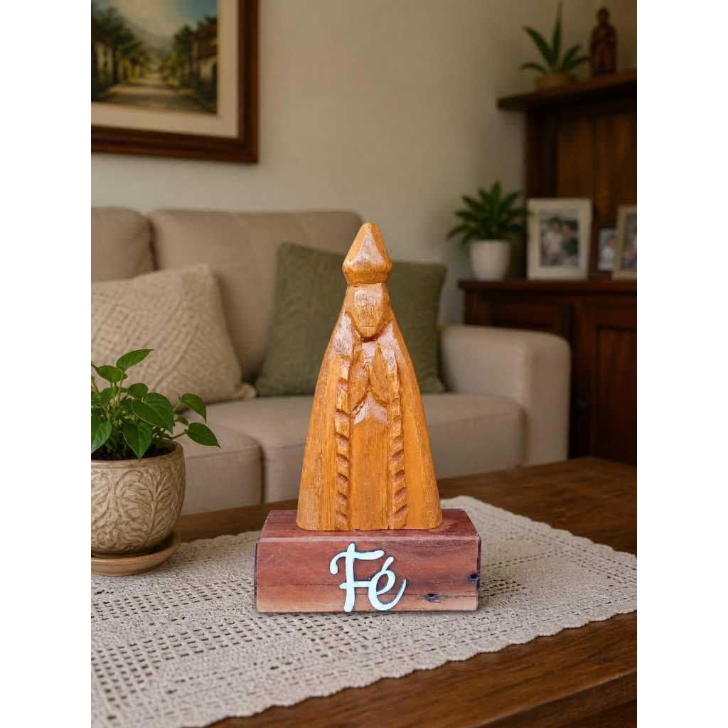 Nossa Senhora Aparecida Imagen Nossa Senhora Aparecida em madeira Fé