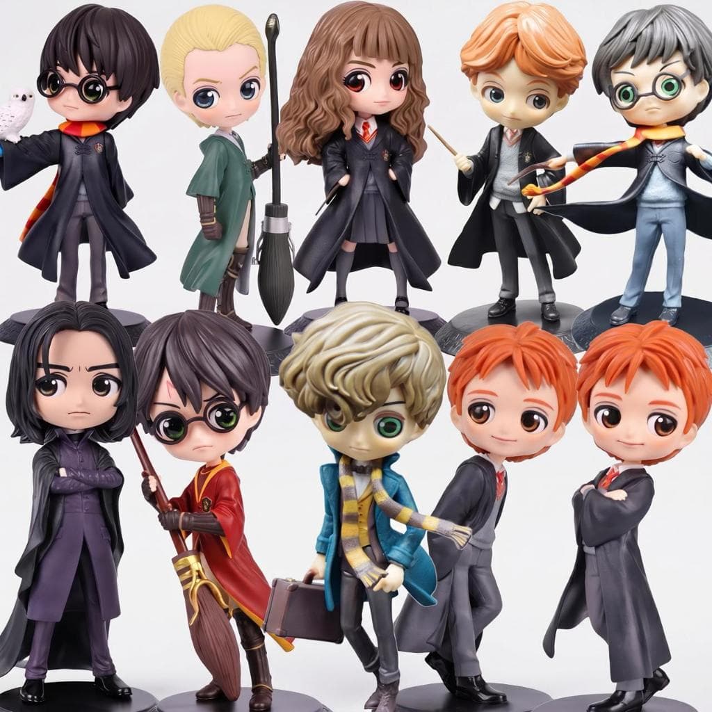 Bonecos Bruxinhos Magia Colecionáveis Decorativas Geek 14 Cm COM SUPORTE