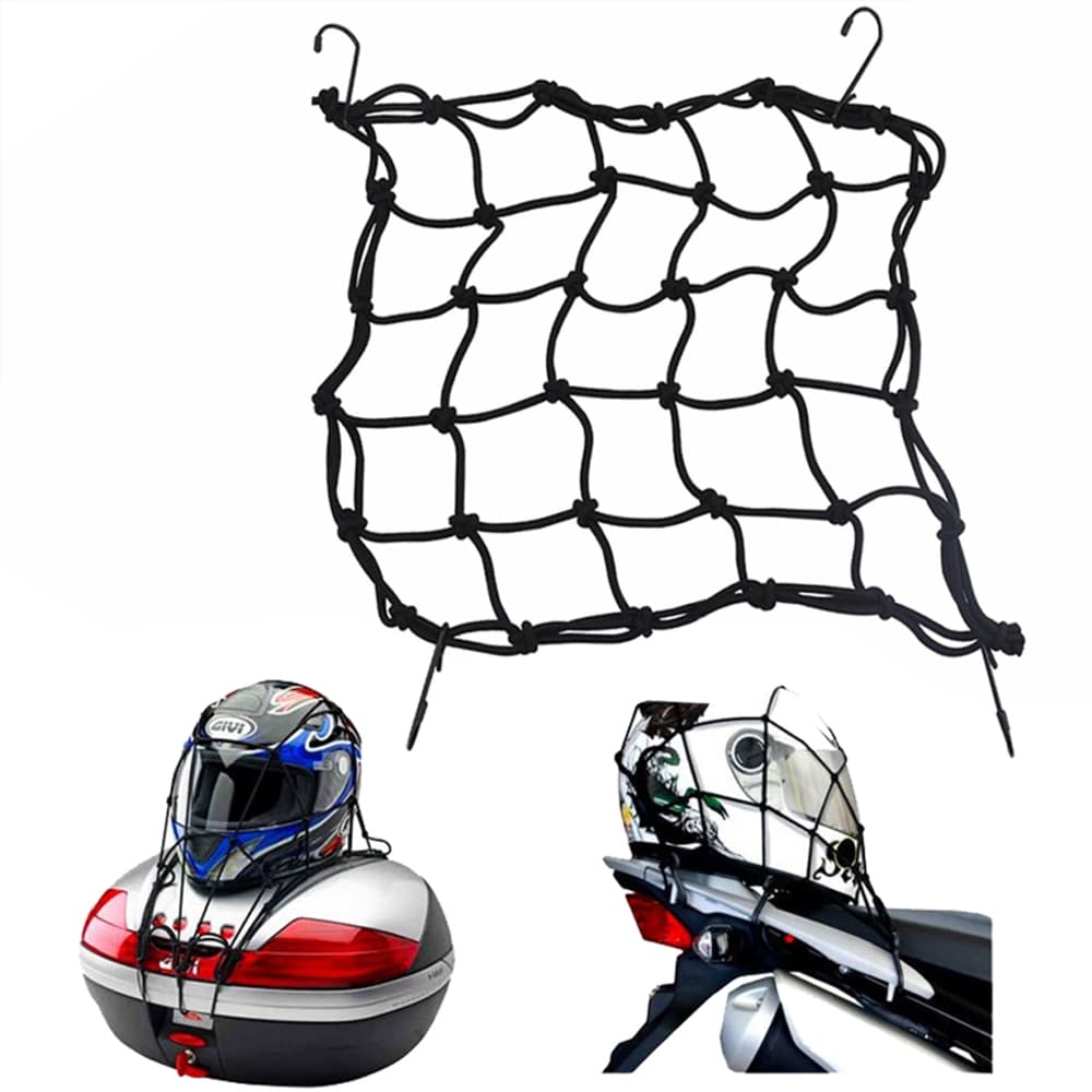 Rede Elástica de Carga para Moto 30x30cm com Ganchos
