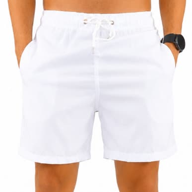 Short Masculino Bermuda Microfibra Tactel Elastano Academia Treino Praia