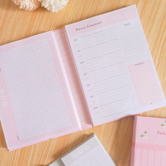 Planner Semanal Bloco Não Datado - Bloco de Notas A5