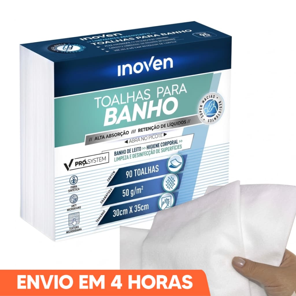 Toalha Lenço Antialérgico Para Banho Leito Cama e Assepsia
