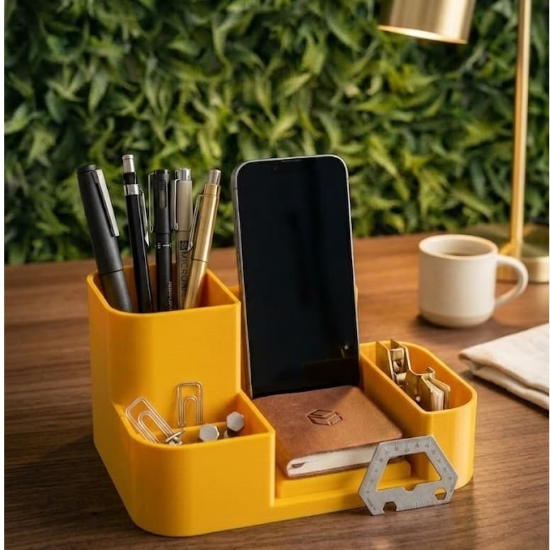 Suporte Organizador Luxo Mesa de Estudos e Escritório Moderno Criativo
