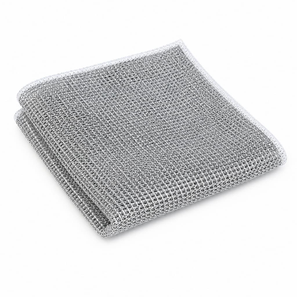 GUIANA 5/10Pcs Pano De Limpeza De Arame Metálico Malha Não Oleosa Fogão De Cozinha Prato & Panelas