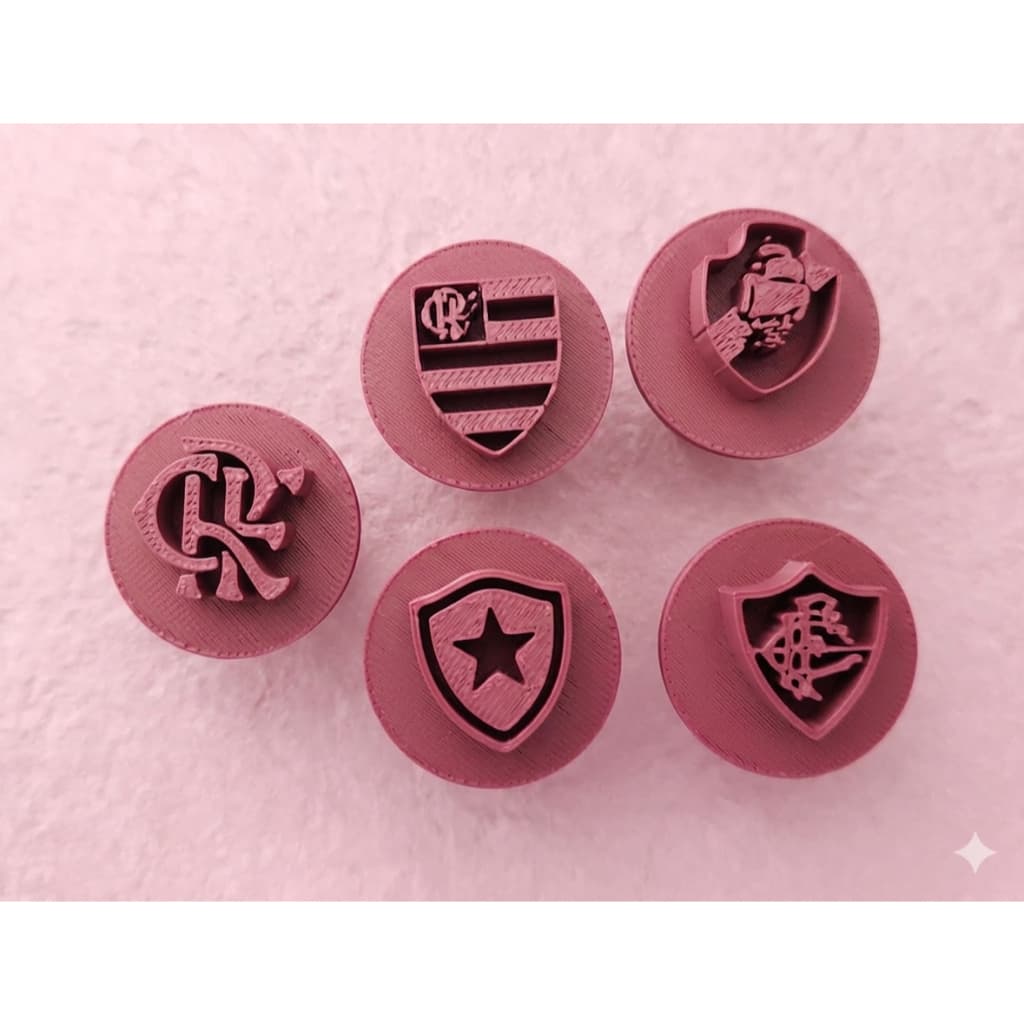 Kit 5 Carimbo Marcador Brigadeiro Futebol Carioca