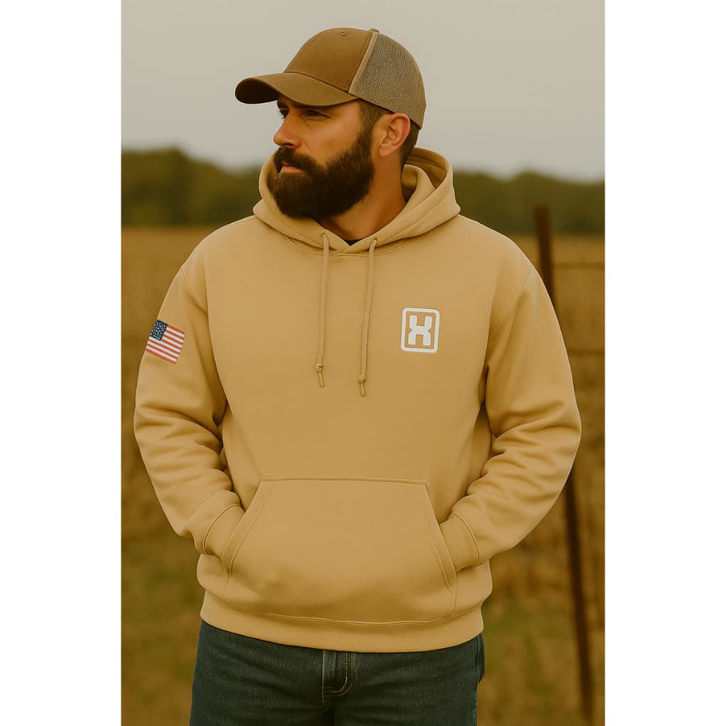 Moletom Country Texas Macio Em Algodão Com Capuz e Bolso