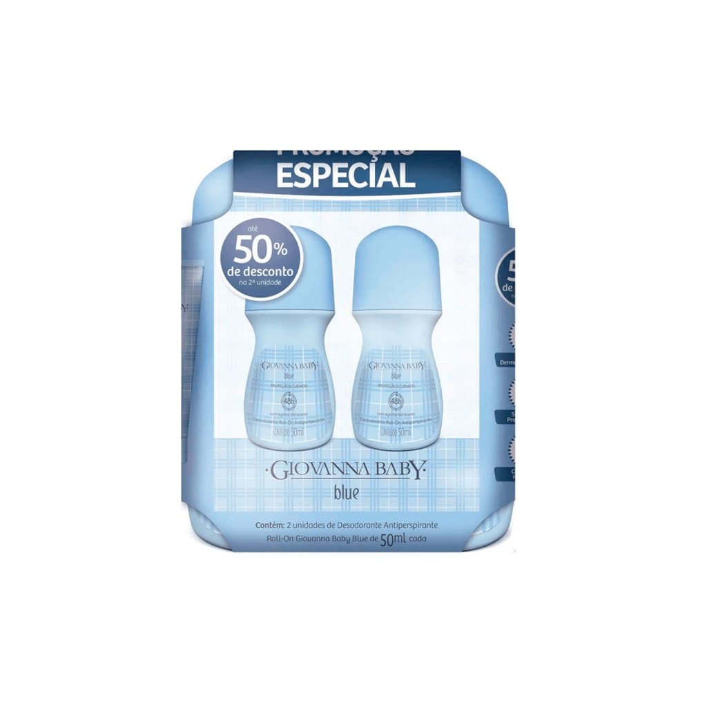 Kit Giovanna Baby Blue Desodorante Roll On C/2 50ml Feminino