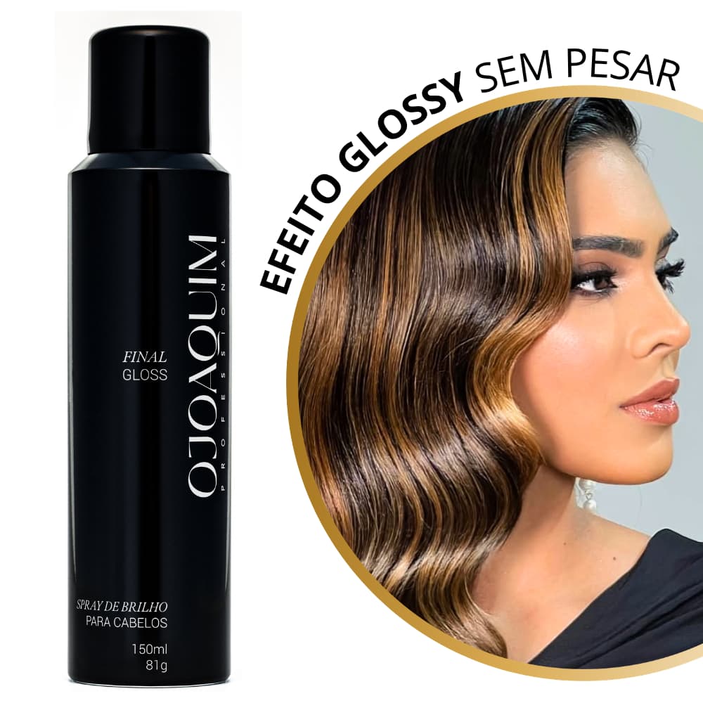 Spray de Brilho Final Gloss 150ml OJoaquim Professional - Cabelos com Brilho e Sem Frizz OJP