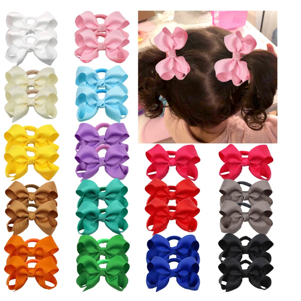 XUXAS INFANTIL LACINHOS COLORIDOS KIT COM 8,12 OU 16 UNIDADES