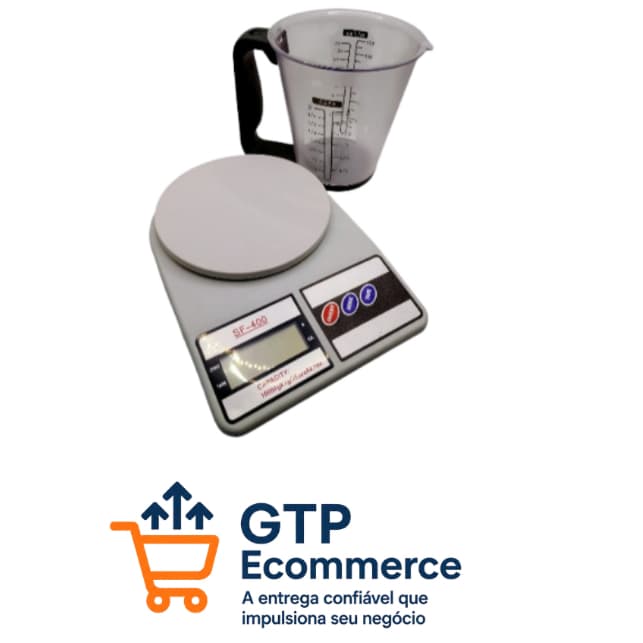 Kit Balança Cozinha 10Kg + Copo Medidor 600ml VM