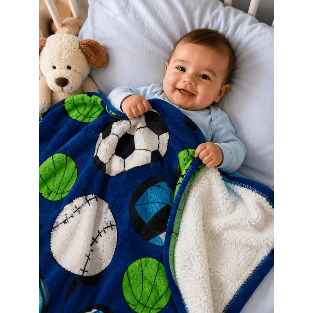 Cobertor Manta Carneirinho Infantil Para Bebê (Sherpa) - Várias Estampas 1,0 M X 87 CM