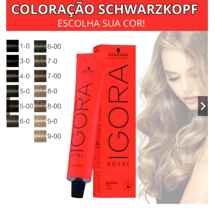 Tintura Coloração IGORA Royal Schwarzkopf Original ESCOLHA SUA COR!