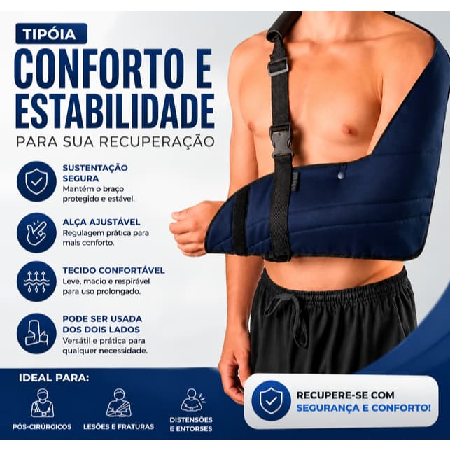 Tipoia Bilateral Estofada Imobilizadora Velpeau HIDROLIGHT super conservada