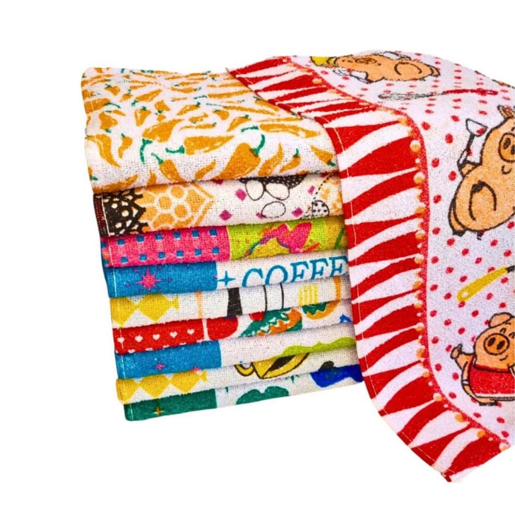 Kit 100 Panos de Prato Copa Atoalhado Simples 40x60cm - VS TOALHAS