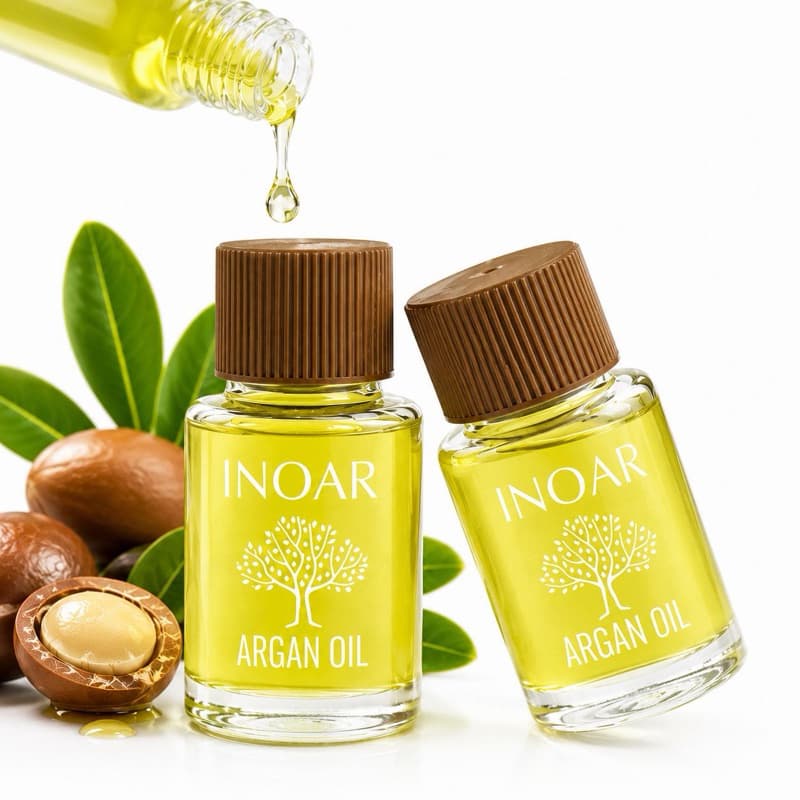 kit com 2 unidades Inoar óleo Capilar de Argan 7 ml