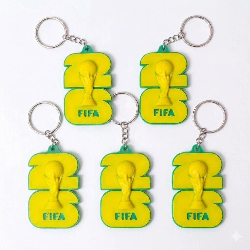 Kit 5 Chaveiros Brasil Premium Seleção Brasileira Design 3d