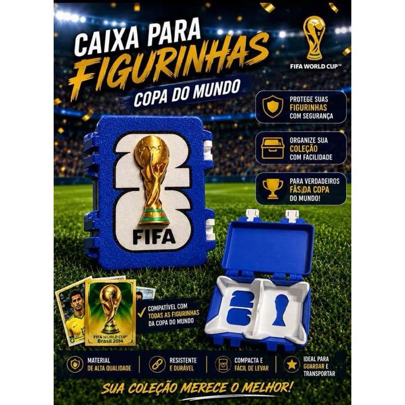 🏆 PORTA FIGURINHA DA COPA 2026 ⚽🔥