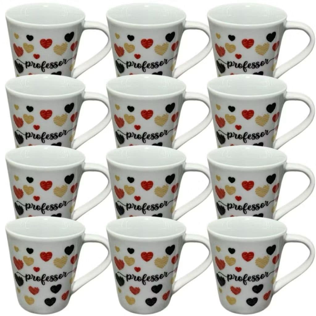 Jogo Caneca Porcelana Dia Dos Professores Xícara Café Chá Personalizada Professor Professora