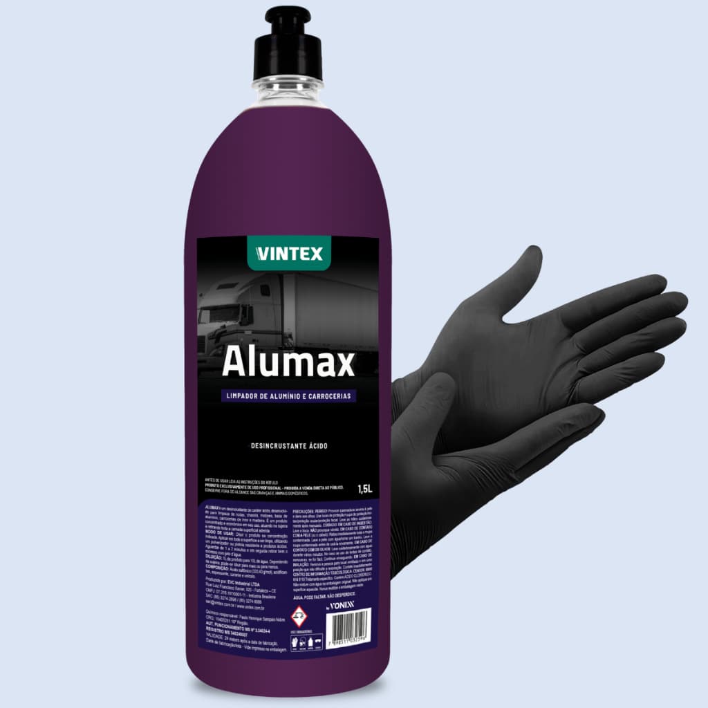 Alumax Limpa Bau Aluminio Rodas Chassis Carrocerias 1.5l Desincrustante Ácido Limpeza Pesada Motores