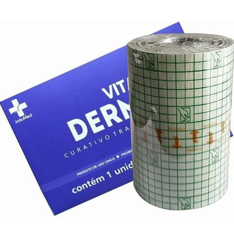 Curativo Transparente Vital Derme 10cm x 1m - Permite Troca Gasosa e Proteção