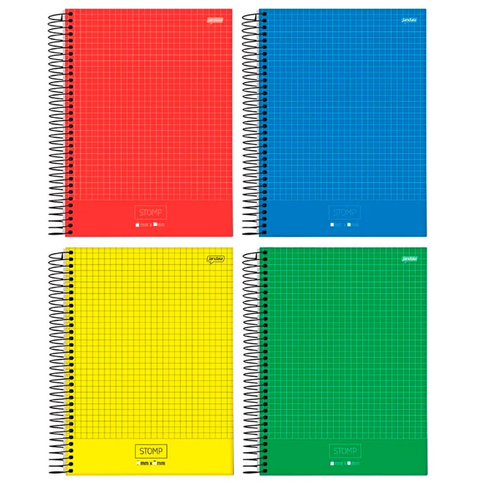 CADERNO QUADRICULADO CAPA DURA 10X10MM 96 FOLHAS