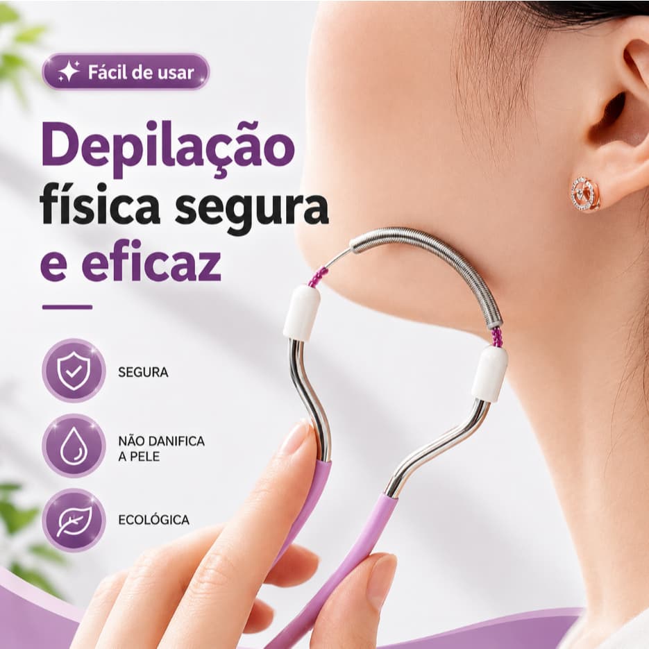 Mola Removedor de Pelos Facial, Leve Prático Para Uso Diário
