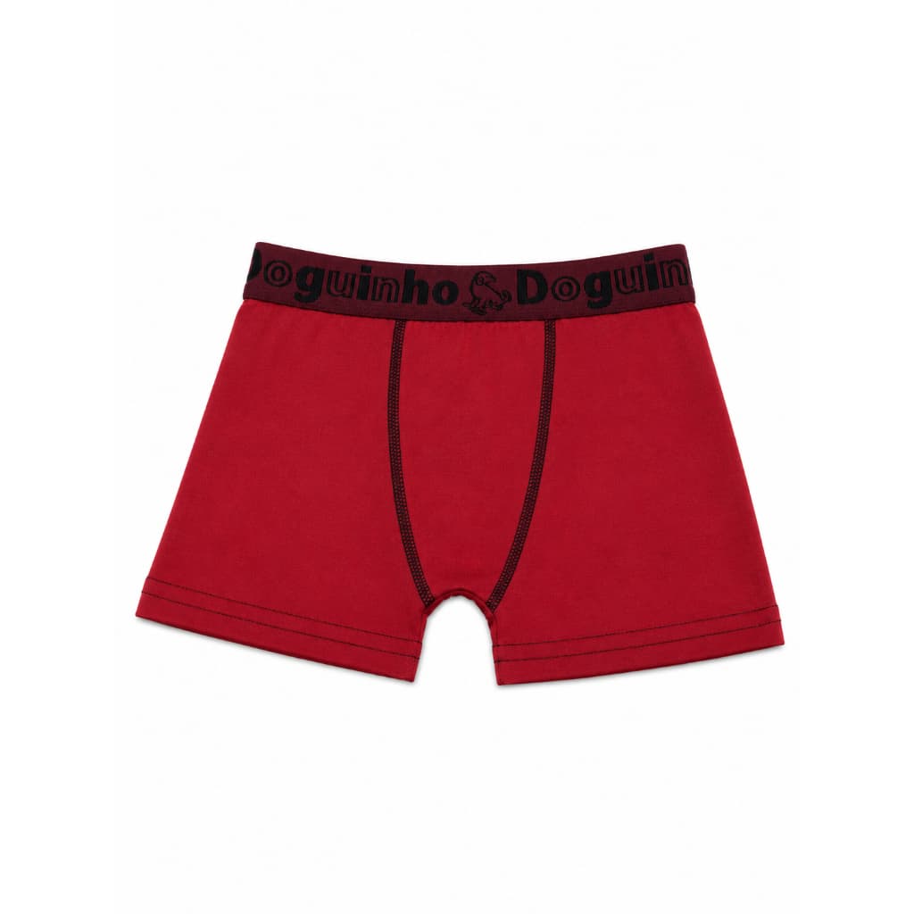 Cueca Boxer Infantil Microfibra Lisa Doguinho – Confortável e Macia