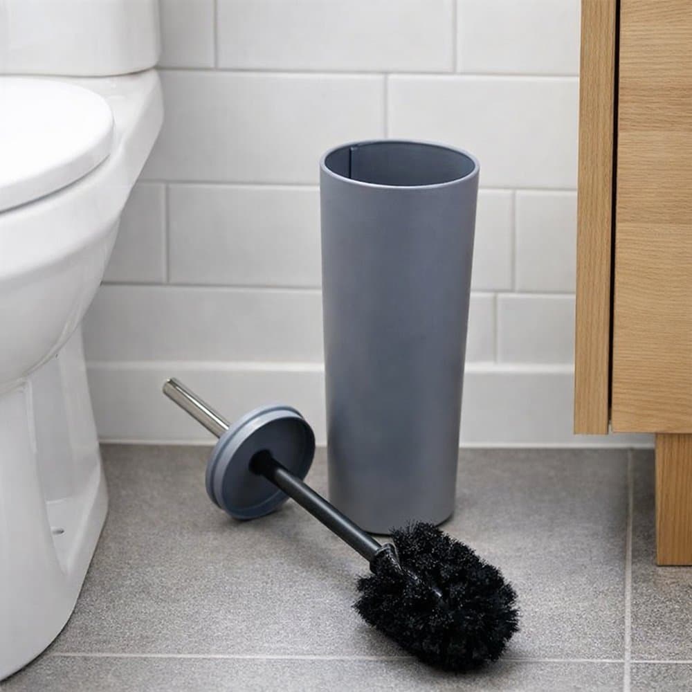 Escova Sanitária com Suporte Escova para Vaso Limpeza de Banheiro